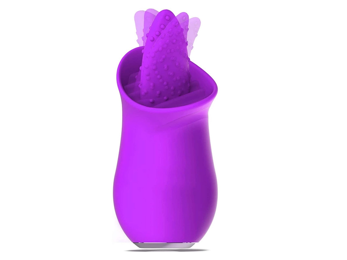 Vibrador Para Lamer La Lengua Con 10 Modos De Vibracin Para Mujeres (prpura) Yizhood