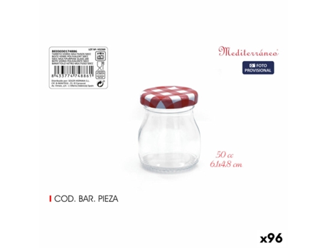 Bote MEDITERRANEO Vidrio 50 ml (96 Unidades)