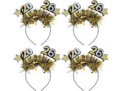 Diademas Con Purpurina De 4 Piezas Para Graduación, Tocado De Estrella Brillante