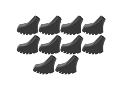 Anub 10 protectores de punta para bastones de senderismo, protectores de punta de PVC para bastones de senderismo al aire libre