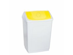 Papelera DENOX Blanco Amarillo 55 L