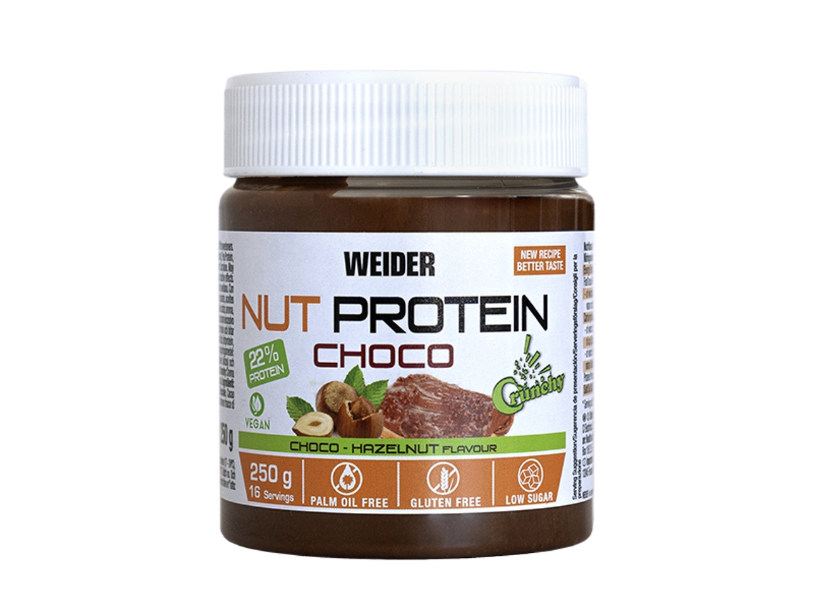 Crema Crujiente De Proteínas De Nueces De Cacao Y Avellanas 250 gr WEIDER