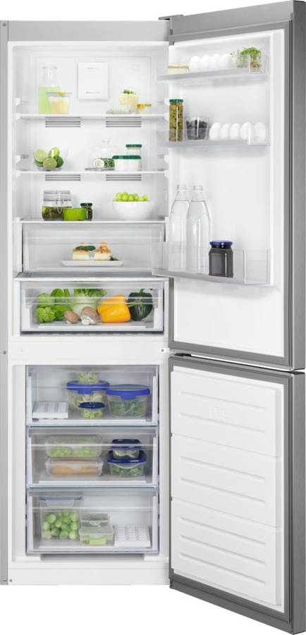 Frigorífico Combi ZANUSSI ZNME32GU0 (Low Frost - 186 cm 324 L - Inox)