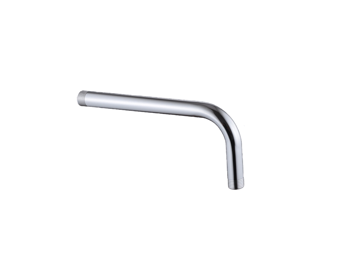 Tubo de extensión de ducha tipo lluvia, brazo de ducha de 90 para cabezal de ducha, montaje en pared Plata