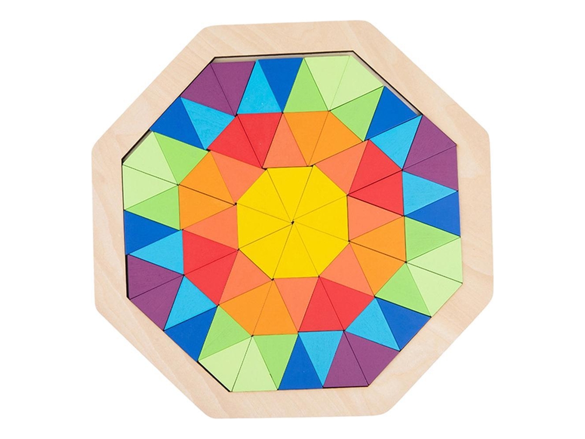 Rompecabezas arcoíris Juguete geométrico educativo Tangram My Slowmoose