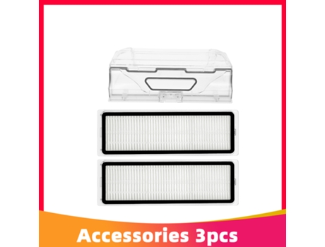 Caja de cubo de basura y filtros Hepa, juego combinado de repuesto para Xiaomi Mi Robot aspirador Mop 1C 1T y Dreame F9, piezas de Robot aspirador