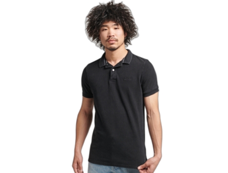 Polo de Hombre SUPERDRY Destroyed Negro (M)