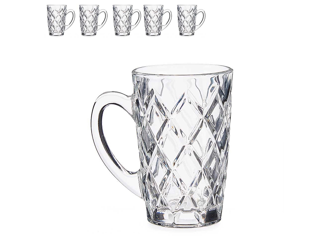Set De 6 Taza Con Asa 170 Ml.
