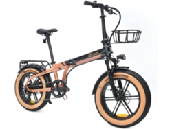Bicicleta Eléctrica YOUIN Fat  Dallas (Autonomía: 60 Km - Marrón)