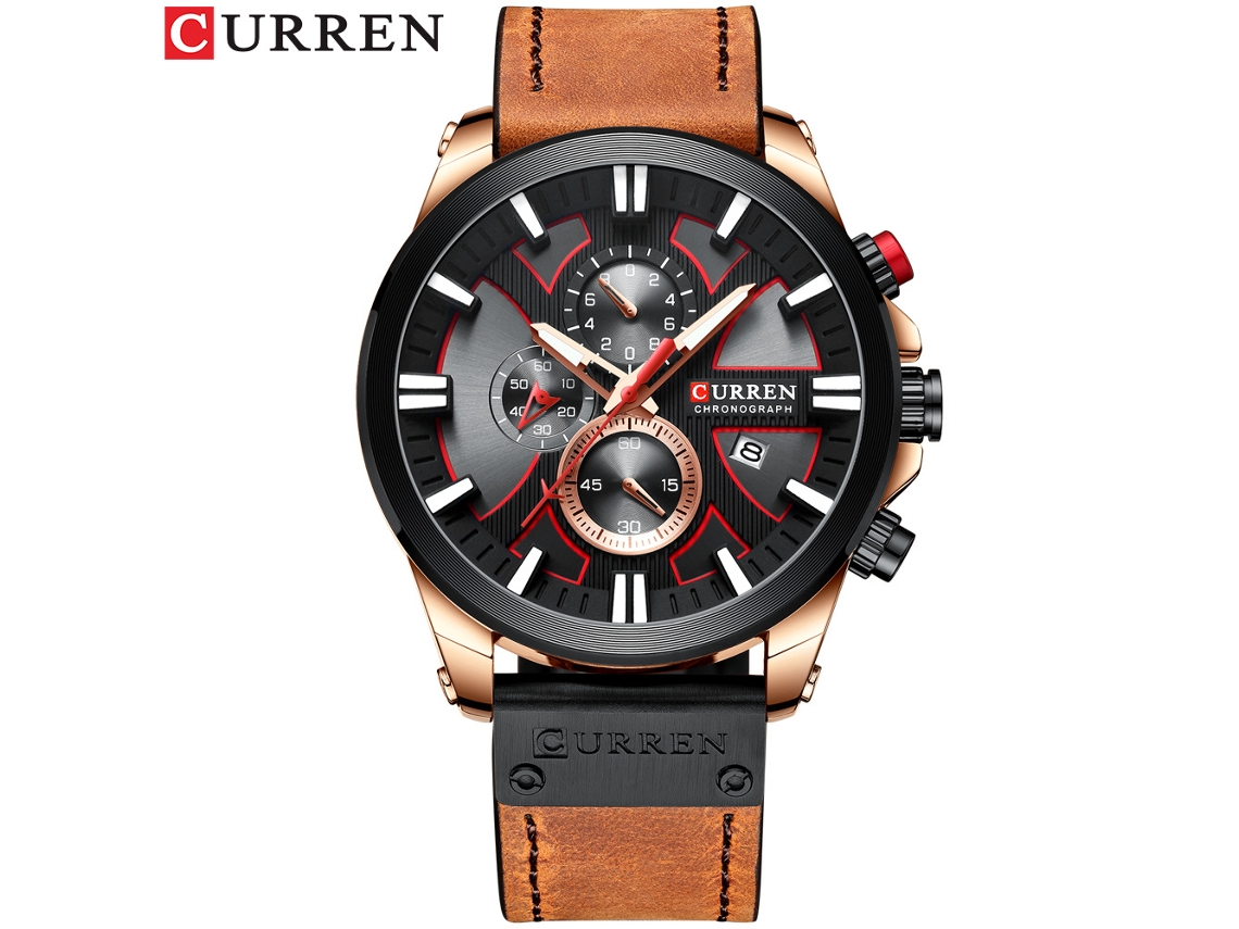 (estilo 2) Reloj De Negocios Redondo Para Hombre, Reloj Multifuncional Resistente Al Agua Con Seis Manecillas Y Calendario.