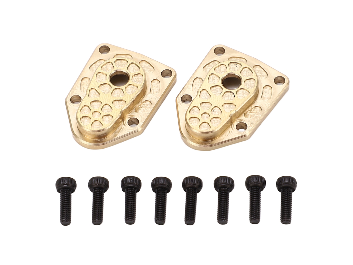 2 Tapas De Engranajes De Latón Dorado Para Eje Axial Delantero/trasero De 1/18" Utb18 Capra Rc