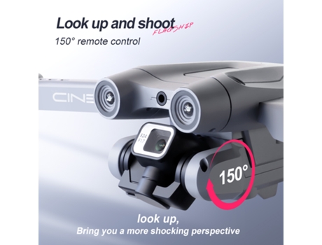 VPCOMERCIAL - Mini Drone ENZONS I3 Pro con Cámara Dual 4K 2 Baterías Autonomía: 15 Min Gris