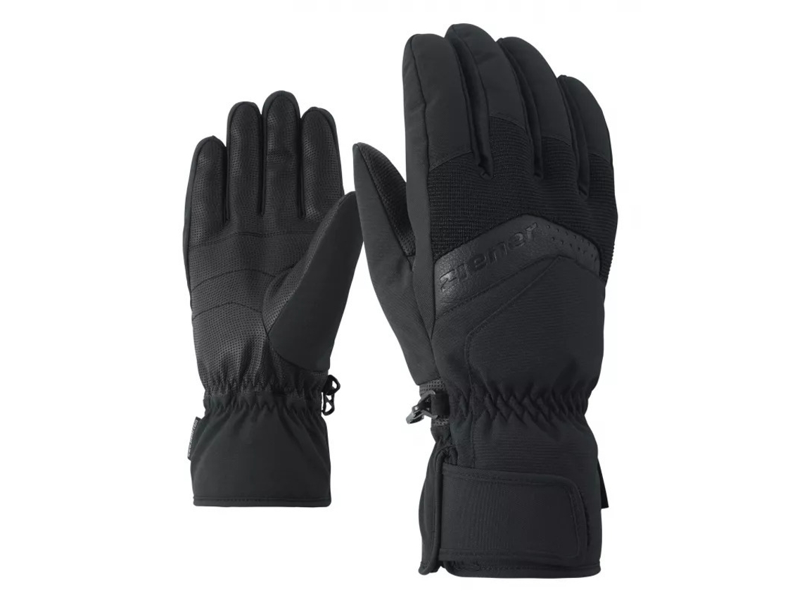 Guantes de Esquí para Hombre ZIENER (Talla 10 - Negro)