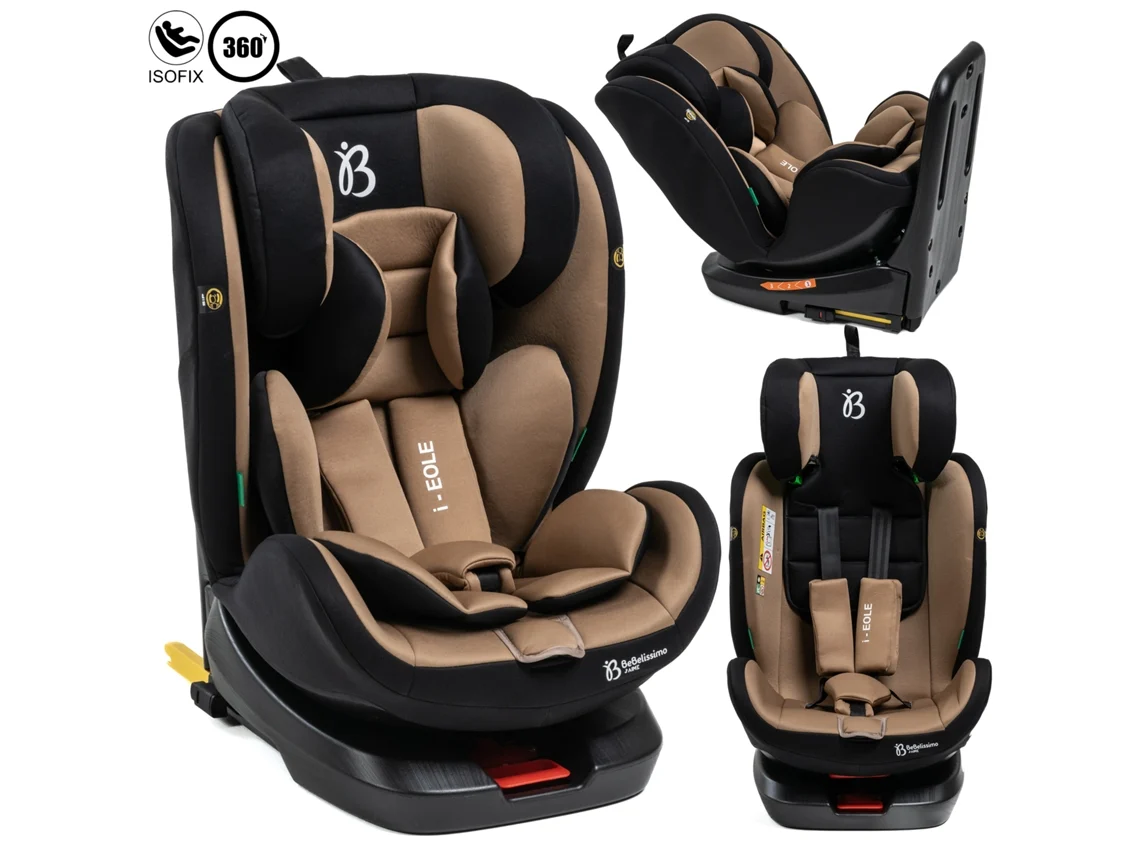 Silla de coche para bebé con ISOFIX giratoria 360° (grupos 0+/1/2/3) - Bebelissimo I-eole - 40-150 cm