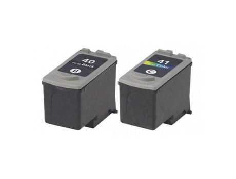 Cartucho de Tinta Compatible Canon Pg40 Negro e Cl41 Cores (Pack 2)