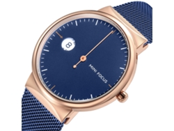 Relógio De Pulso De Quartzo Para Homem E Mulher Com Painel Redondo (rosa) - À Prova D'água, Metal, Fashion