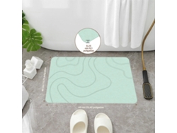 (verde) Alfombra De Baño De Tierra De Diatomeas, Antideslizante, Absorbente, De Secado Rápido, Alfombra Ecológica Moderna.
