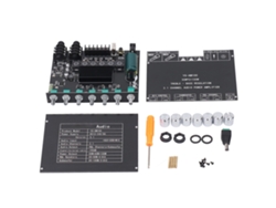 Módulo Amplificador Digital Bluetooth De 2.1 Canales Compatible Con Aux, Usb, Mic, Dc12-24v Tpa3116d2
