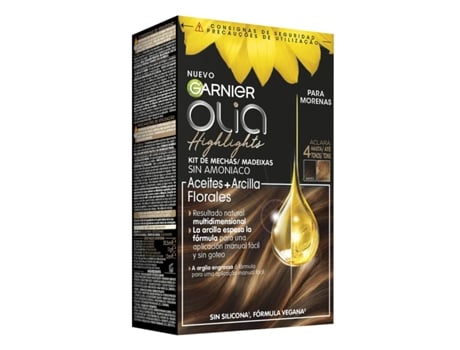 Coloración Permanente Garnier Olia Highlights Moreno Mechas