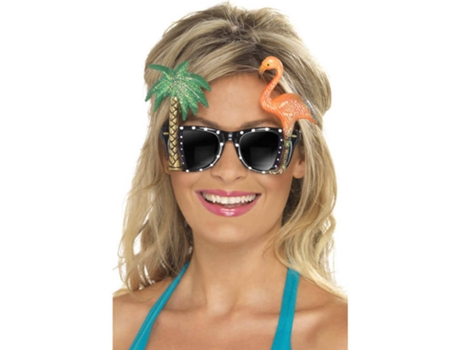 Gafas DISFRAZZES Hawaianas Con Palmera Y Flamenco