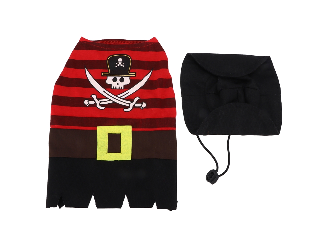 Disfraz de pirata para mascotas 2026, lavable a máquina para perros y gatos, talla XL, Halloween