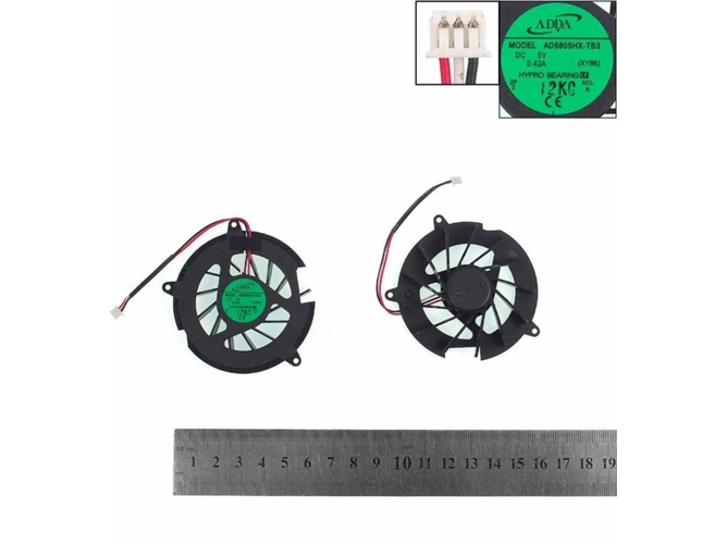 Ventilador para Portátil HP Pavilion Dv5000 Dv8000 Series Presario C300 C500 Intel Ad5805Hx-Tb3