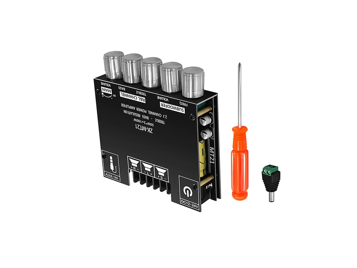 Placa amplificadora de 2.1 canales ELORY Bluetooth 5.0 ZK MT21