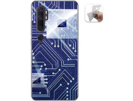 Carcasa Xiaomi Mi Note 10 TUMUNDOSMARTPHONE Circuito Multicolor