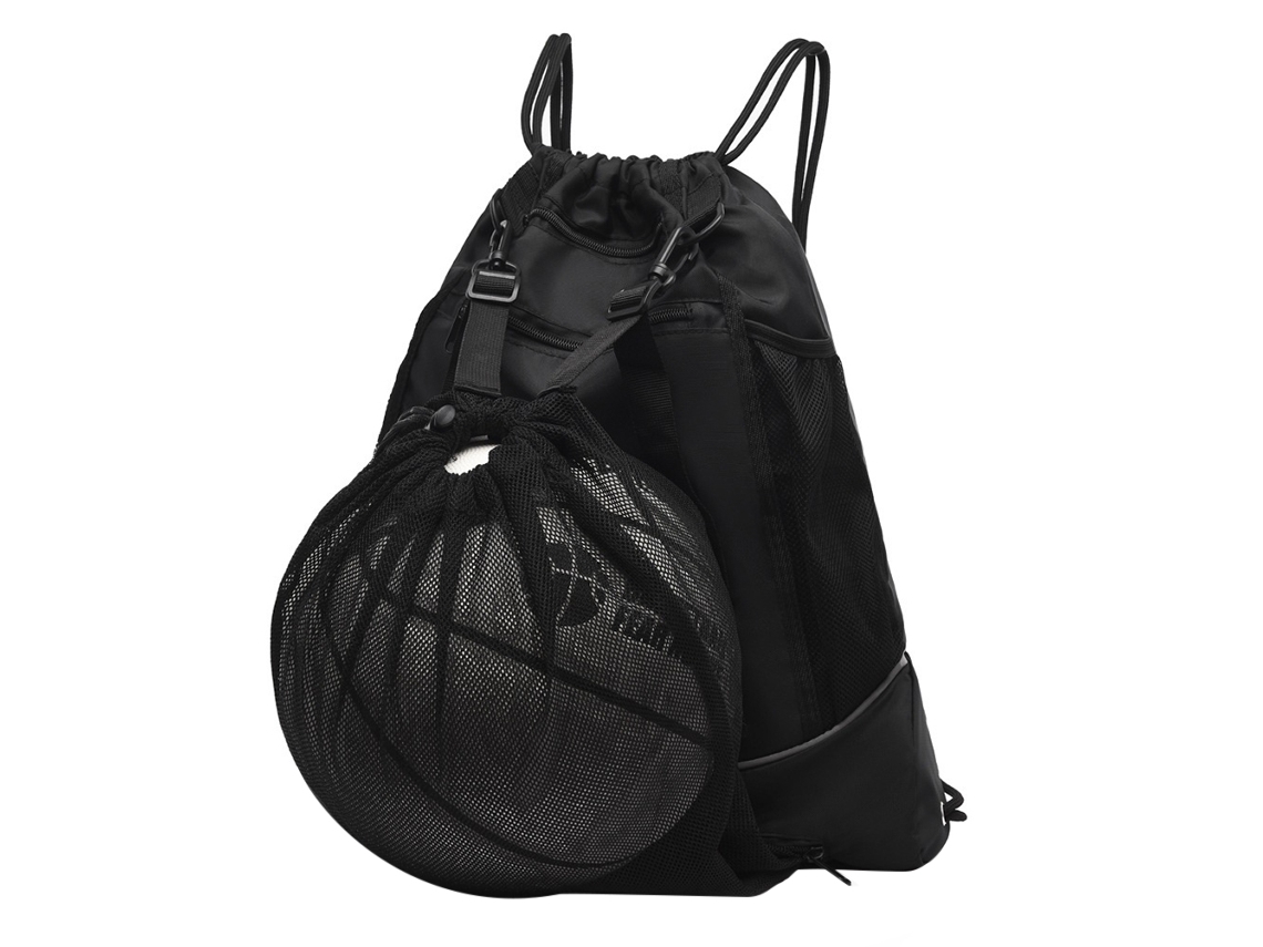 2026-mochila De Cordón Para Baloncesto Plegable Gym Sack Con Bolsa De Malla Desmontable Para Fútbol Béisbol Yoga Viajes