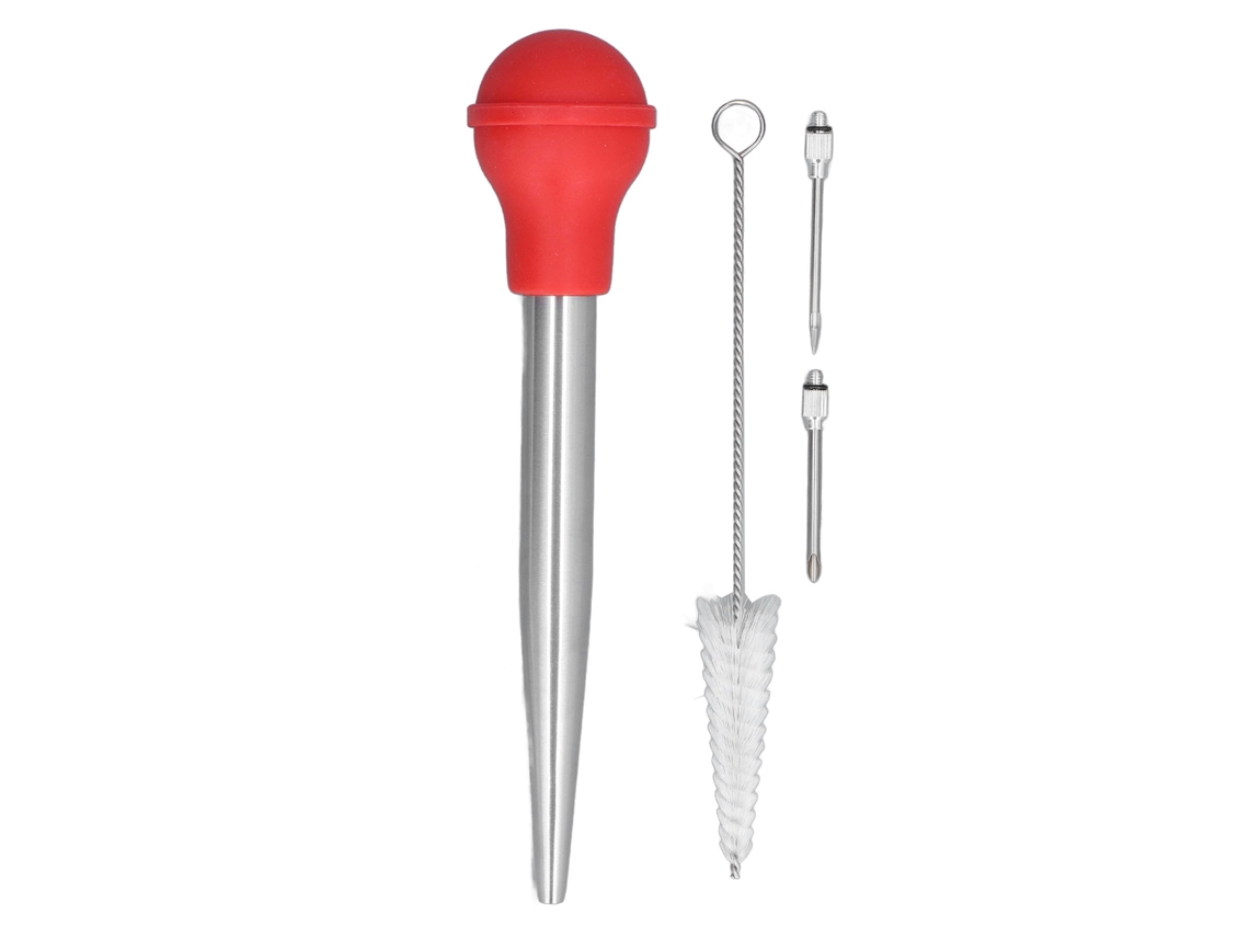 Molde De Inyección De Acero Inoxidable Y Silicona Gruesa Con Forma De Pavo, Agujas Y Cepillo De Limpieza Para Uso En La Cocina.