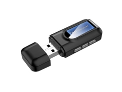 Transmisor y receptor Bluetooth 5.0 Rosewell, adaptador inalámbrico 2 en 1 con pantalla LCD y entrada USB auxiliar de 3,5 mm