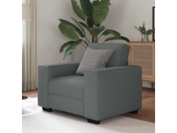 Sillón Sofá Tela Gris Oscuro 60 Cm