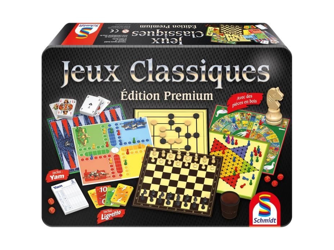 Caja de juegos clásicos Edición Premium Juego de mesa Schmidt Spiele Caja de metal