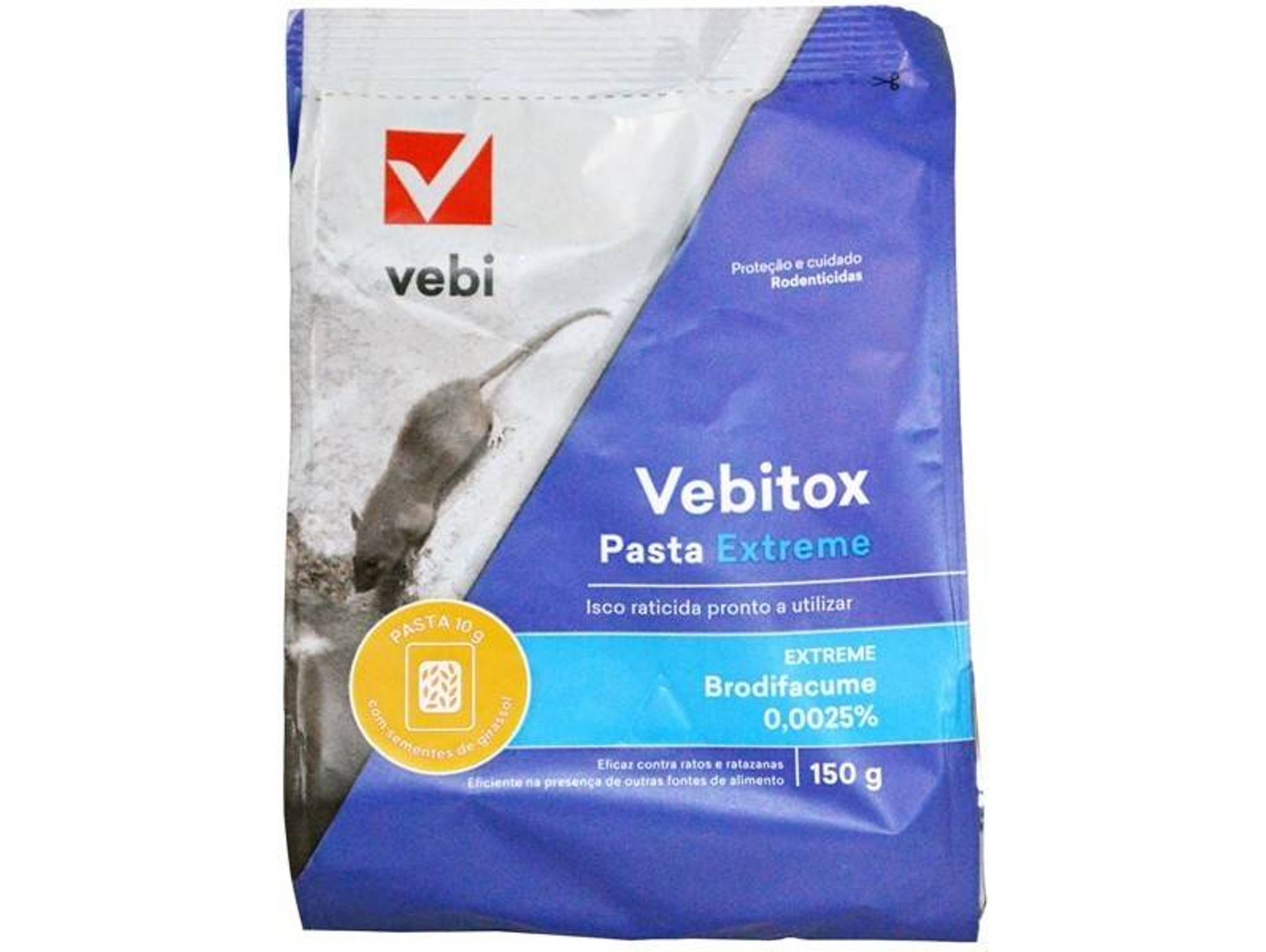 Raticida VEBIRAT Pasta Extreme (azul150gr)