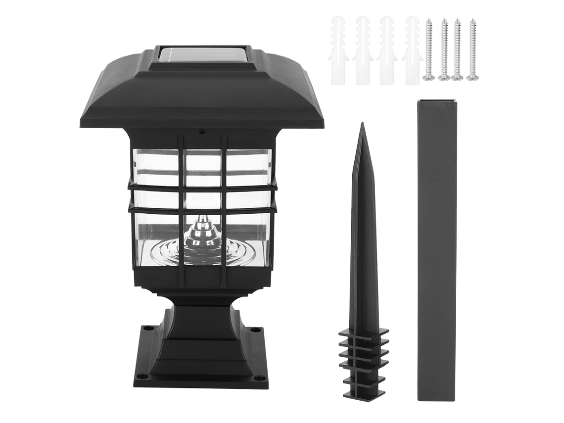 Lámpara solar decorativa LED blanca para jardín exterior IP65