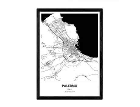 Poster NACNIC Mapa de Palermo Italia (A3)