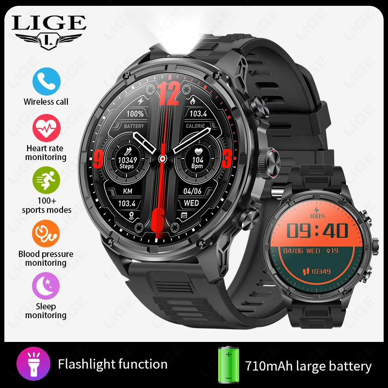 Reloj Inteligente (negro) Con Seguimiento Gps, Pantalla Amoled De 1,85 Pulgadas, Batería De 710 Mah Y Llamadas Bluetooth.