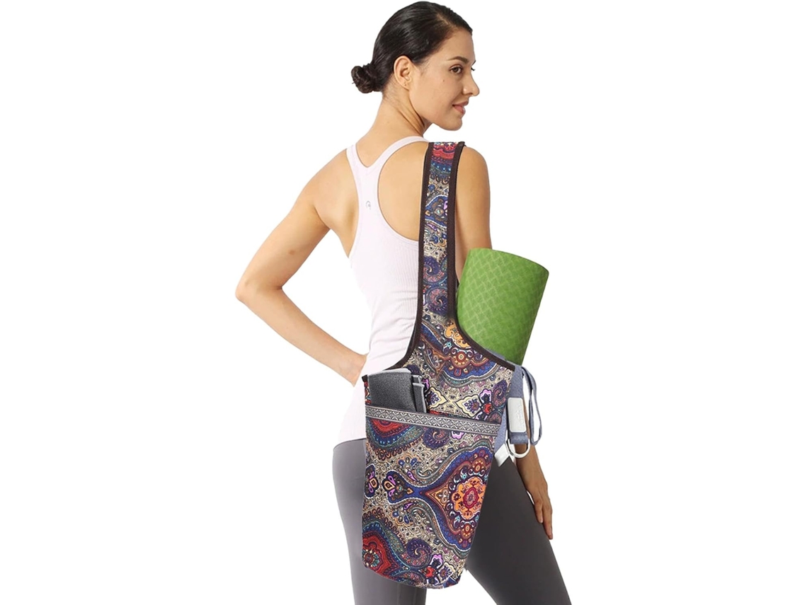 Bolsa para esterilla de yoga | Bolsa larga para esterilla de yoga y accesorios deportivos de fitness Gokoco
