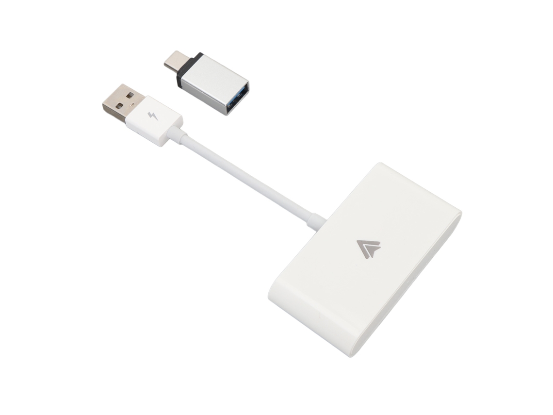 Adaptador Inalámbrico Para Android Auto Y Carplay Usb Tipo C Bluetooth 5.0 Universal Blanco