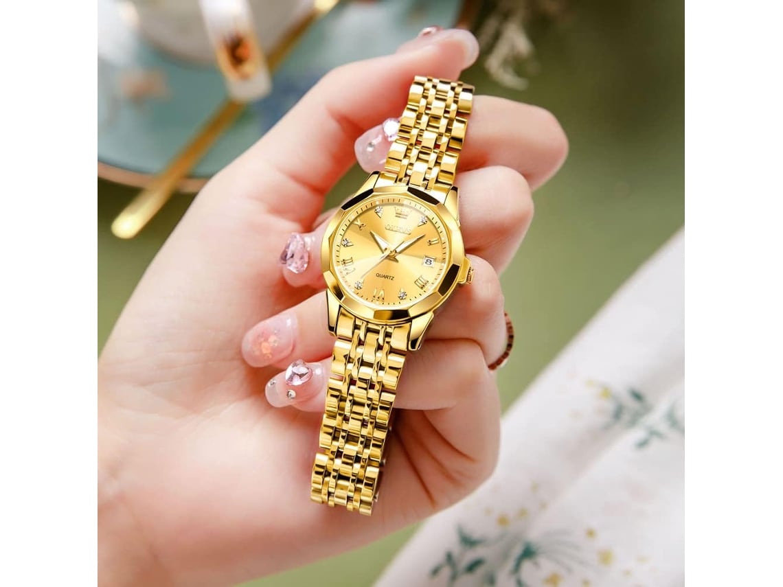 Reloj de cuarzo Gusshious para mujer con esfera pequeña de acero - Main Image