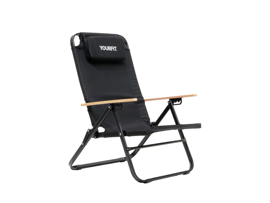 Silla de camping plegable con inclinación