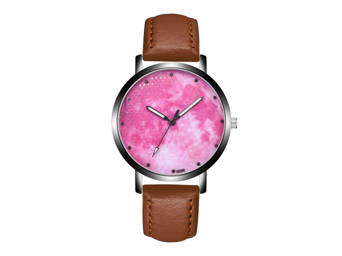 Reloj De Pulsera Analógico De Cuarzo Para Mujer Zhoulianfa Con Correa De Pu Marrón Claro.