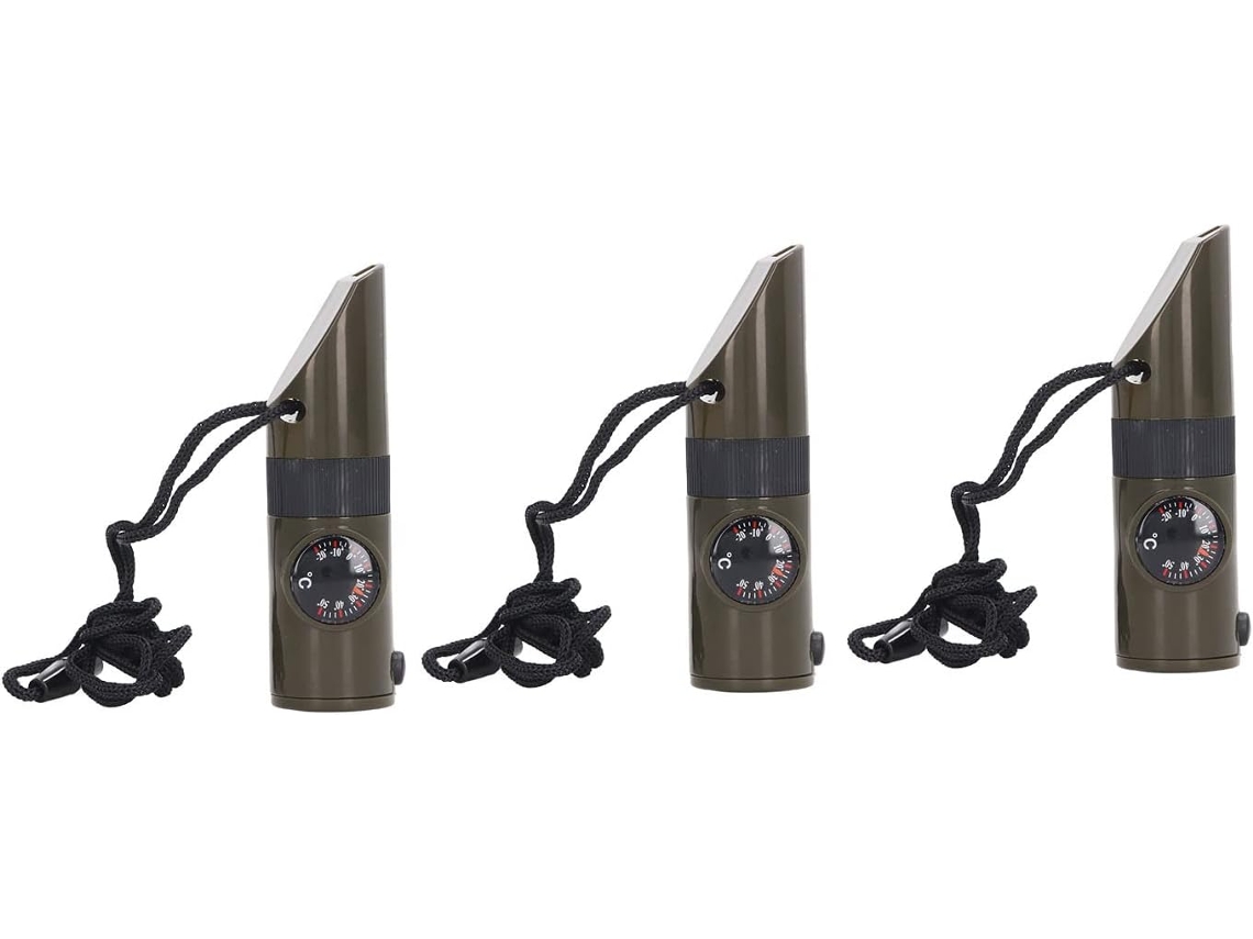Sifflet De Survie Multifonctionnel Portable 7 Pouces, 3 Pieces, Avec Led, And Les Activités