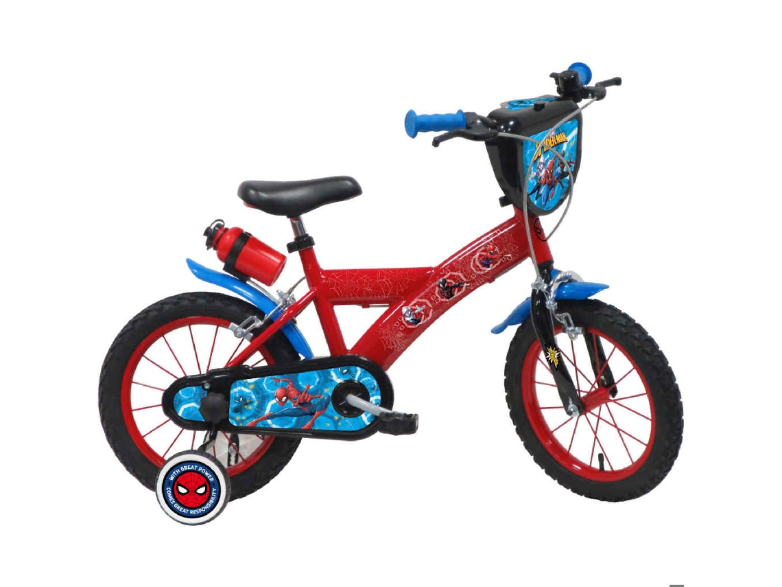 Bicicleta para niños UVEA Lda Spiderman (Rojo - 49x97X68cm - 14'')