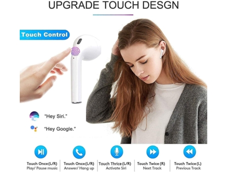 Auriculares VENISYMLIS S21 5G Auriculares True Wireless Bluetooth (In Ear - Micrófono - Cancelación de Ruido - Blanco)