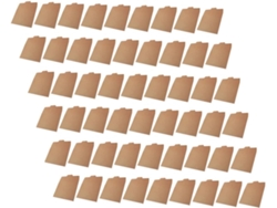 Paquete de 100 sobres de papel kraft natural para tarjetas de felicitación, invitaciones y CDs, tamaño compacto. SFUSHOS
