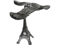 Adorno Águila Equilibrada Aleación Plata Modelo Torre Eiffel Decoración Práctica Rústica Oficina Hogar