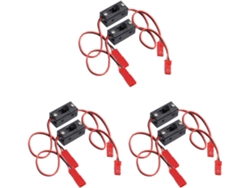 Conmutadores SFUSHOS, 6 unidades, con receptor y conector.