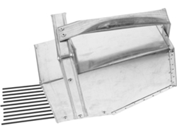Recolector De Bayas Metálico Inoomp Ligero Y En Color Plata Para Frutas Pequeñas Con Práctico Mango Para Recoger Fruta