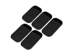 5 Piezas Alfombrilla Adhesiva Antideslizante Negra Para Coche De 13x7cm Para Teléfono Móvil